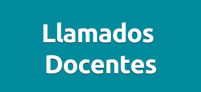 Llamados docentes