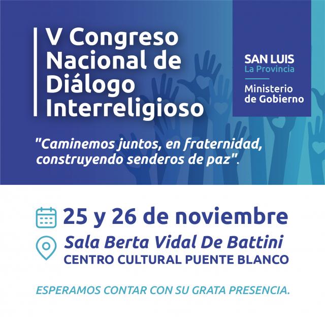 V Congreso Nacional de Diálogo Interreligioso